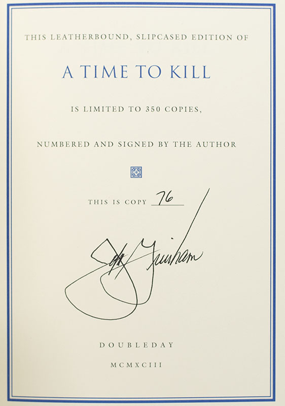 A Time To Kill: Novel of Retribution.