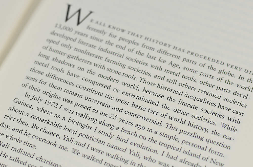 Guns, Germs, and Steel: The Fates of Human Societies.