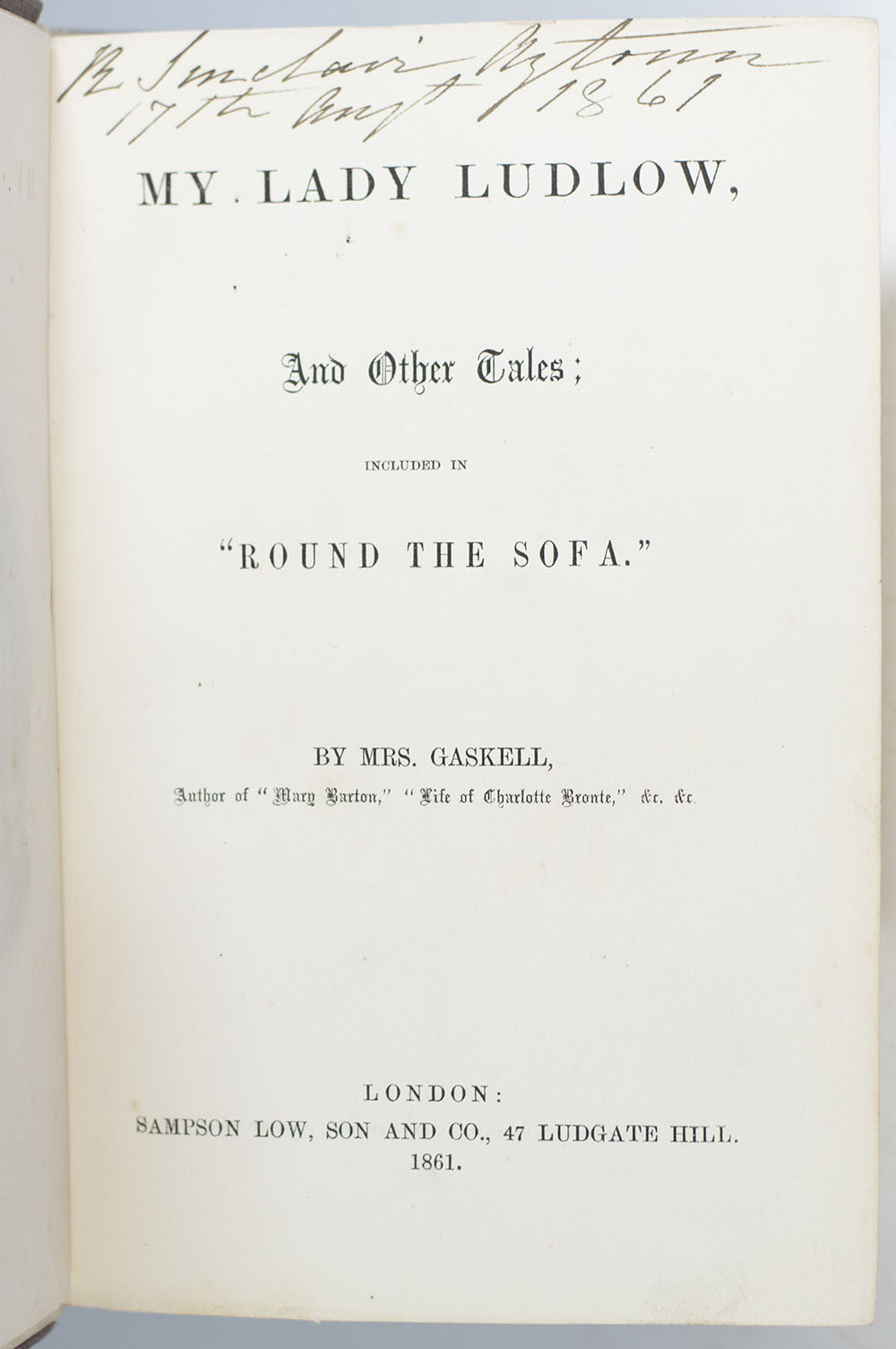 My Lady Ludlow, and Other Tales; Included in "Round the Sofa." - Image 3