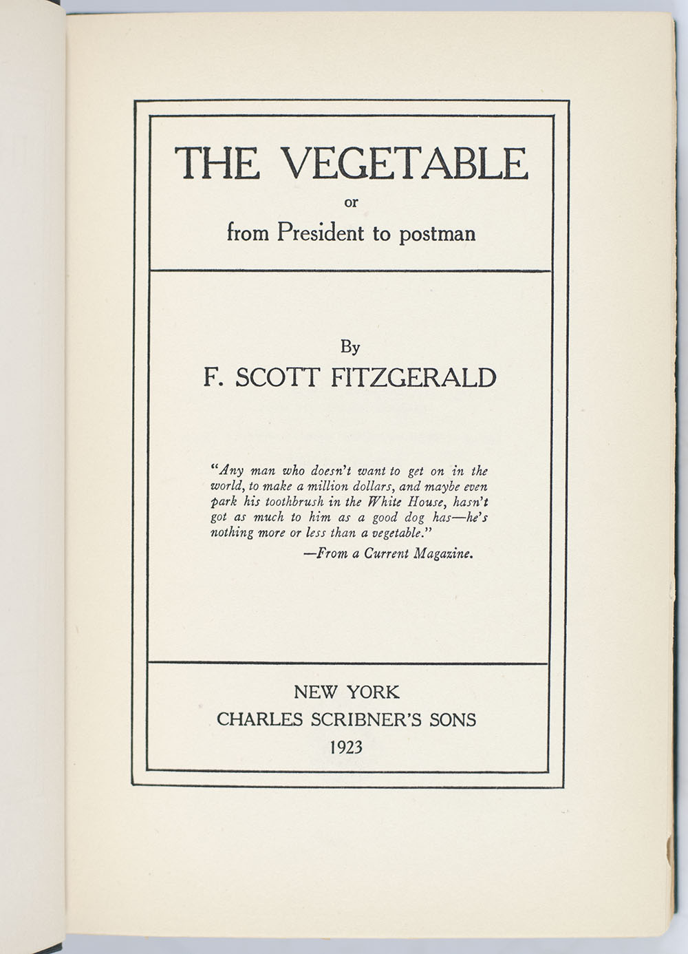 The Vegetable: Or, From President To Postman. - Image 2