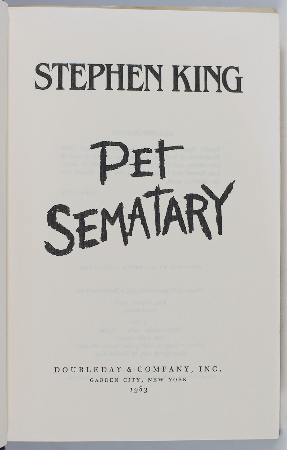 Pet Sematary.