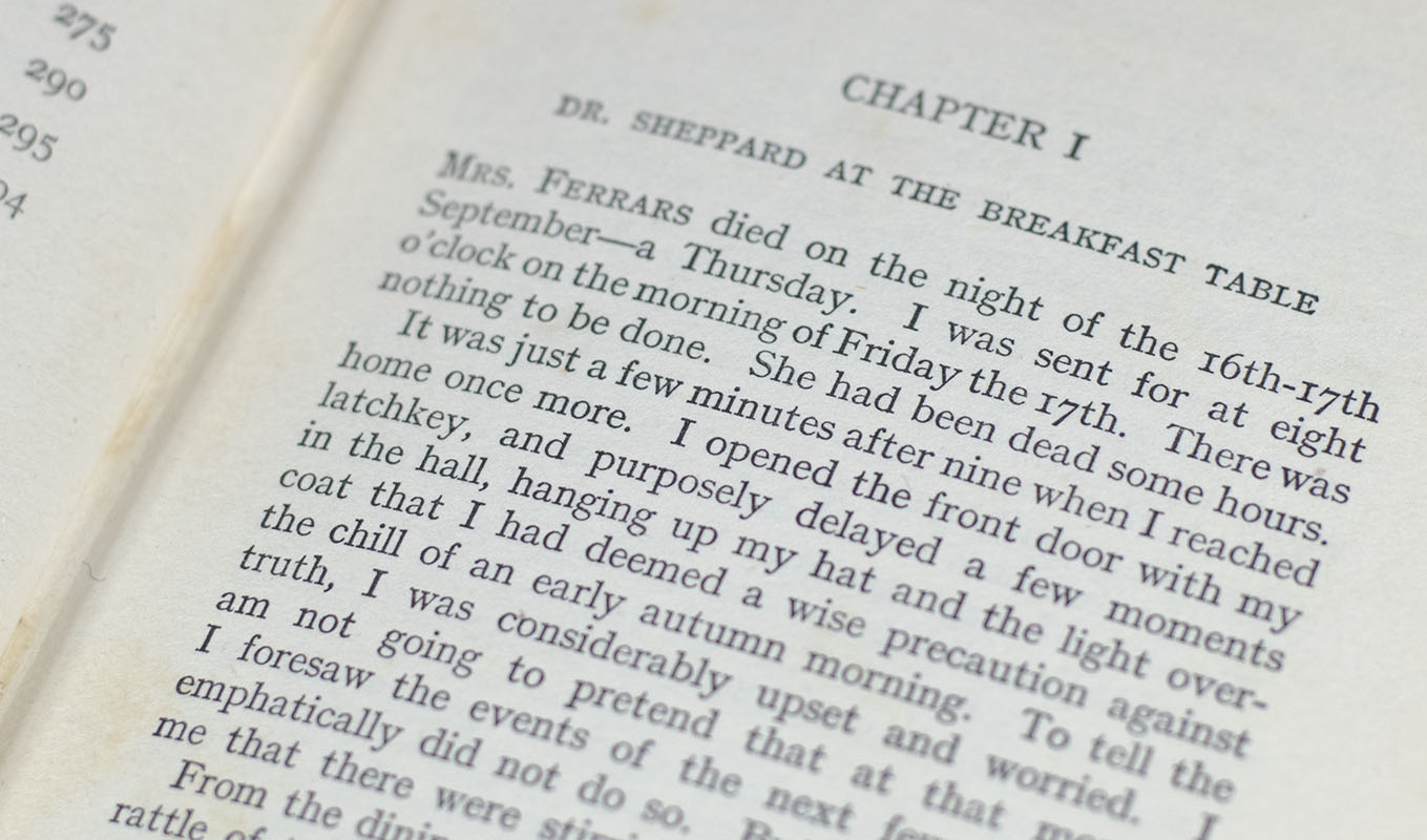 The Murder of Roger Ackroyd.