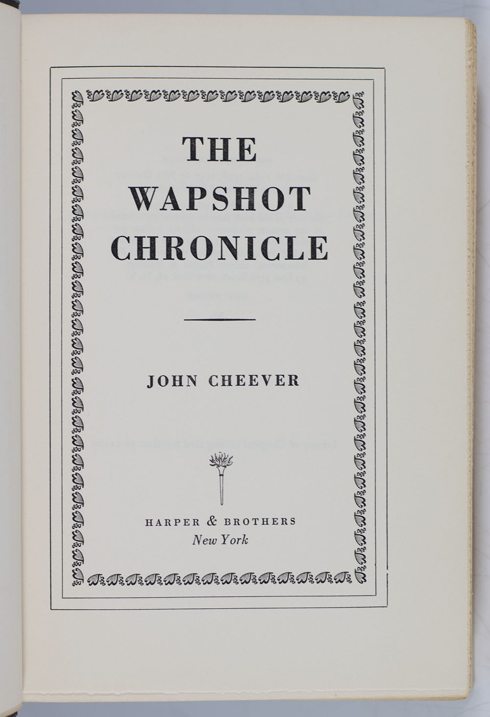 The Wapshot Chronicle. - Image 3