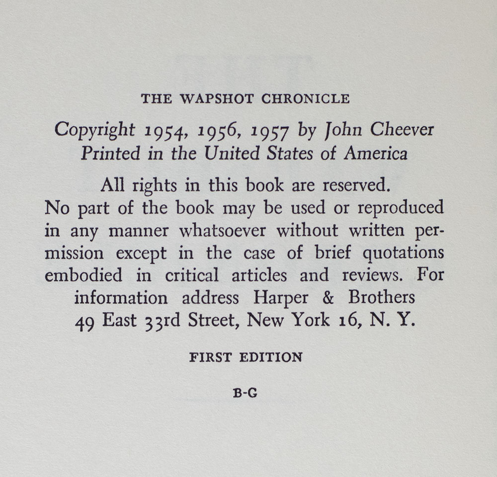The Wapshot Chronicle. - Image 4
