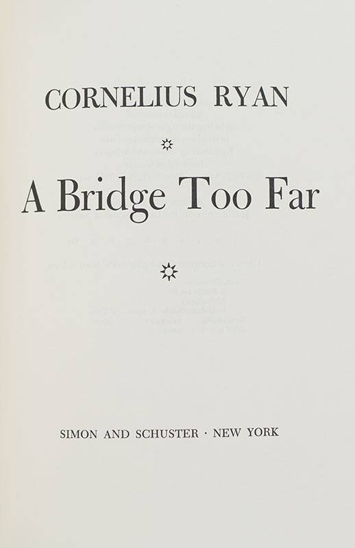 A Bridge Too Far.