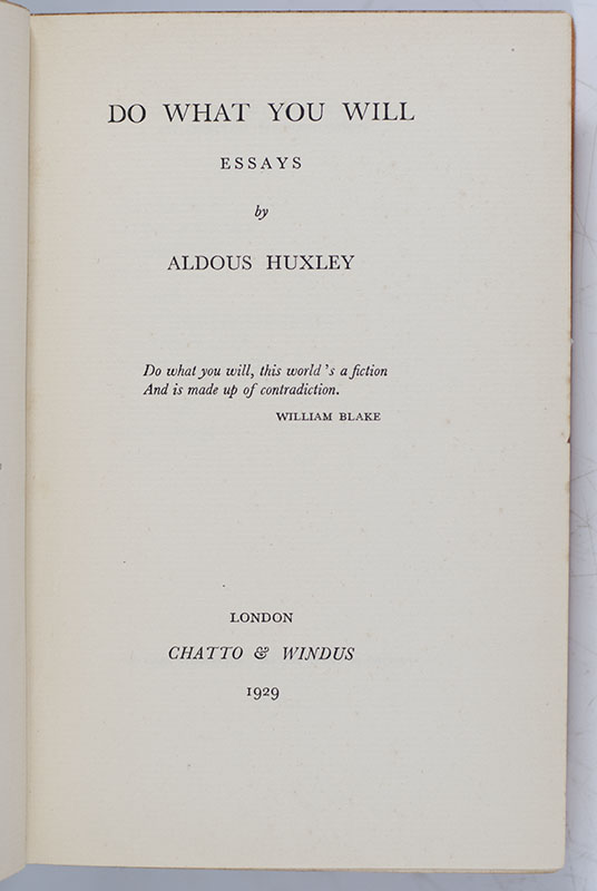 Do What You Will: Essays. - Image 2