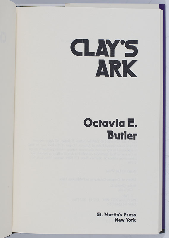Clay's Ark.
