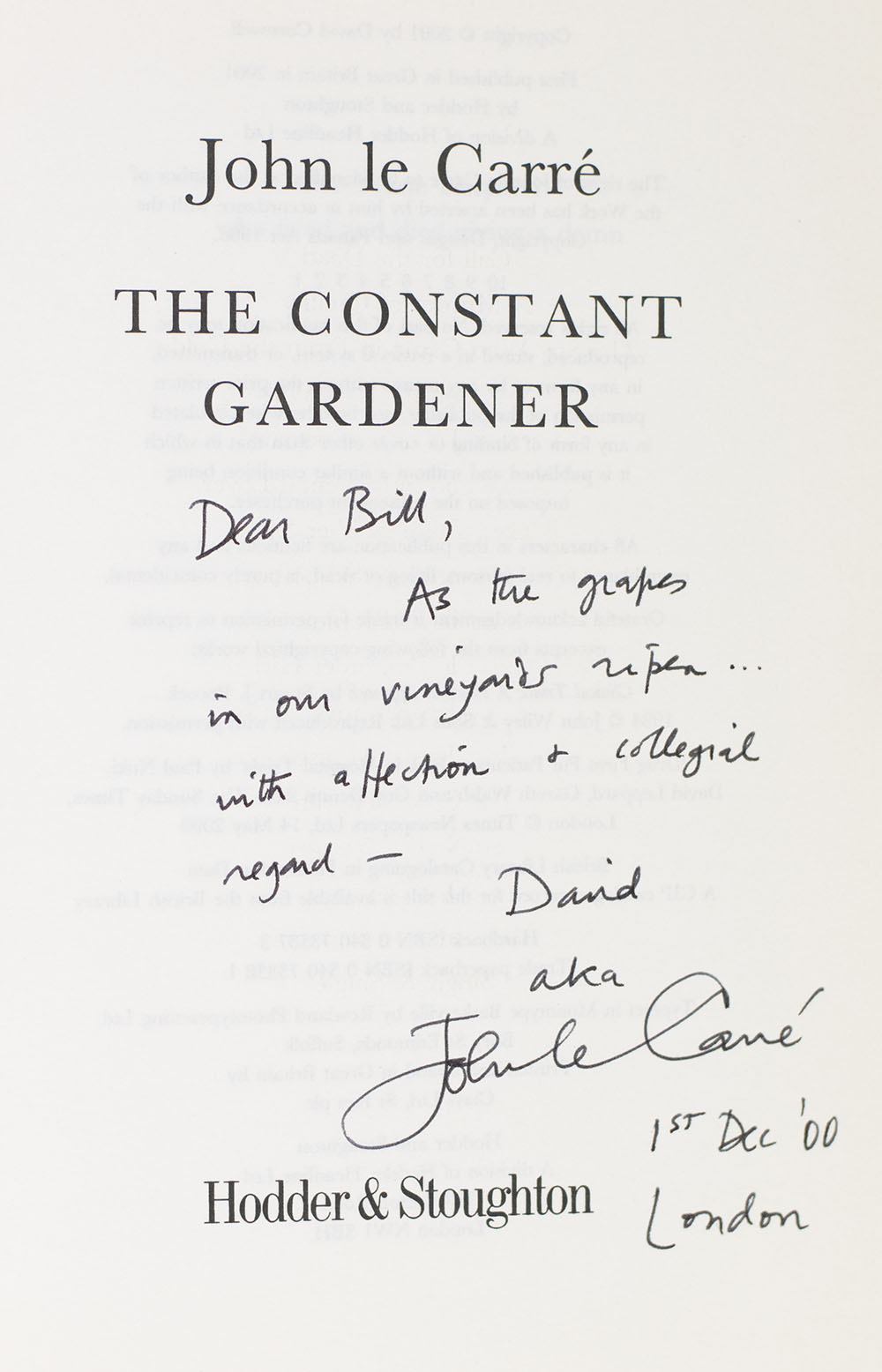 The Constant Gardener.
