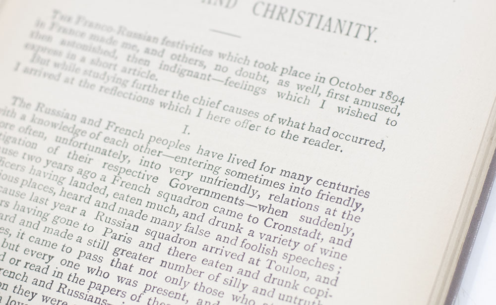 Patriotism and Christianity.