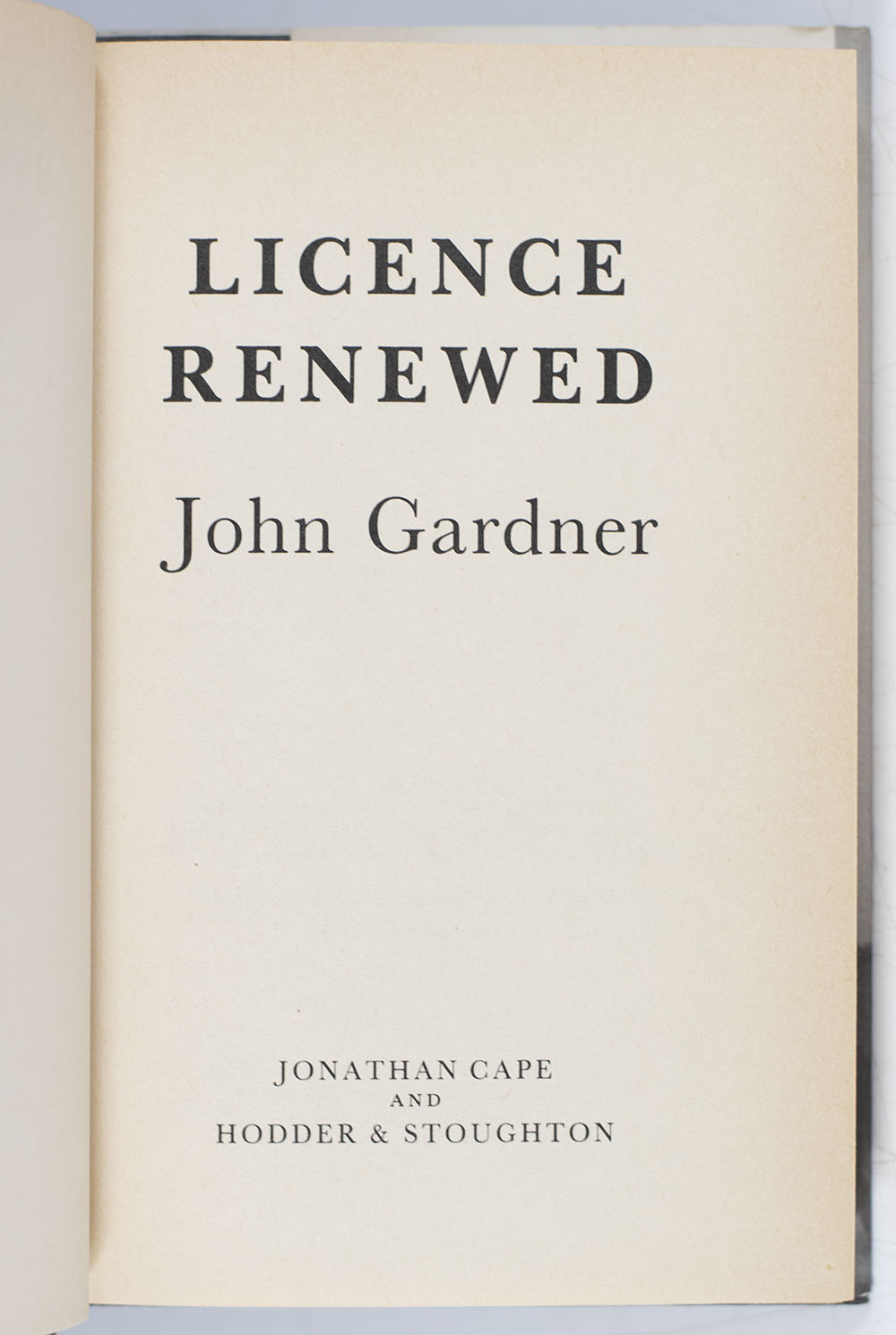 Licence Renewed.