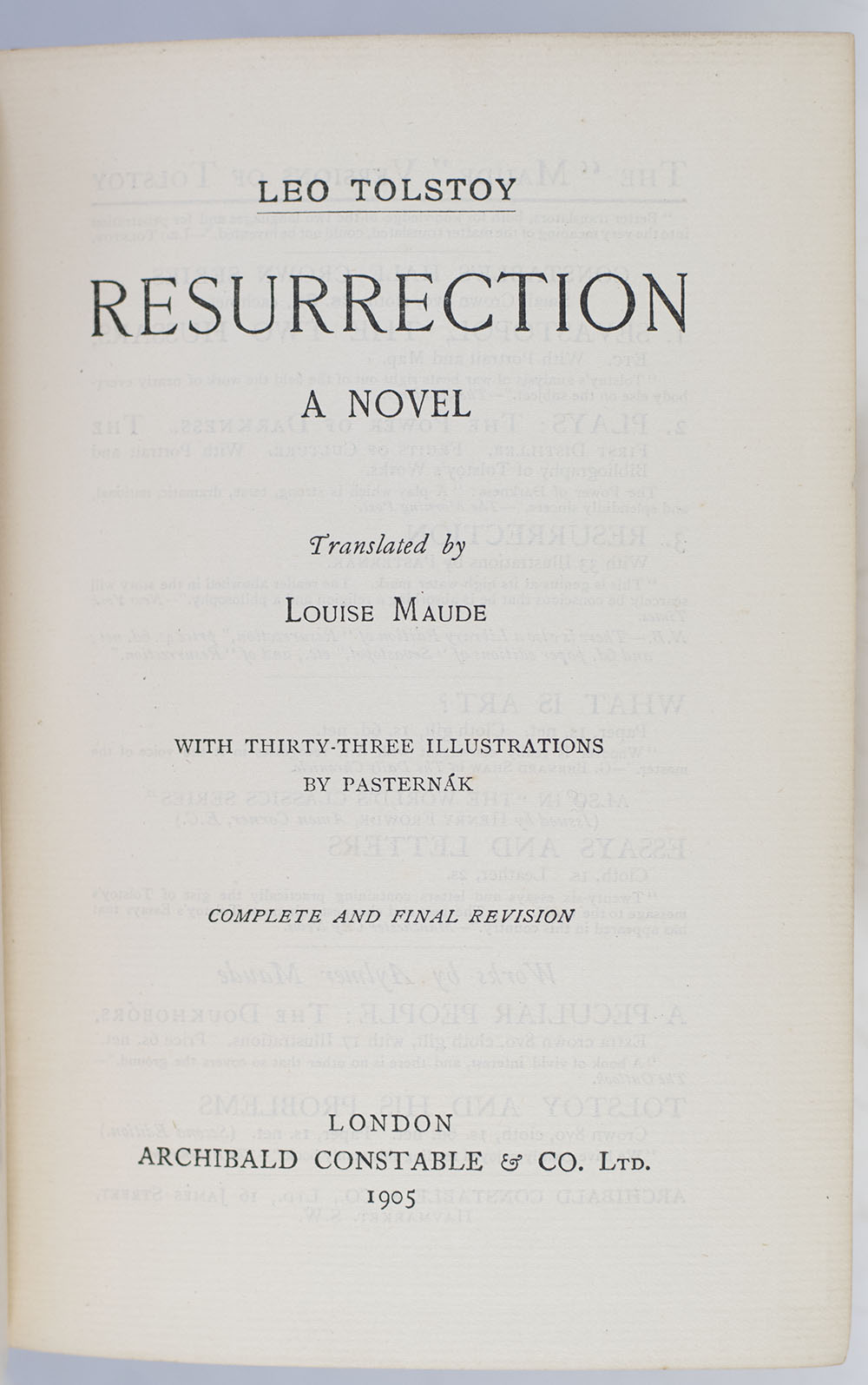 Resurrection: A Novel. - Image 2