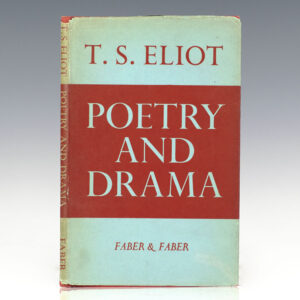 Poetry and Drama: The Theodore Spencer Memorial Lecture Harvard University November 21, 1950.