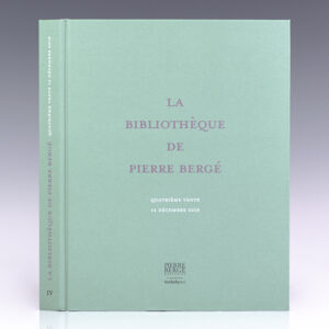 La Bibliotheque de Pierre Berge, Quatrieme Vente14 Decembre 2018.