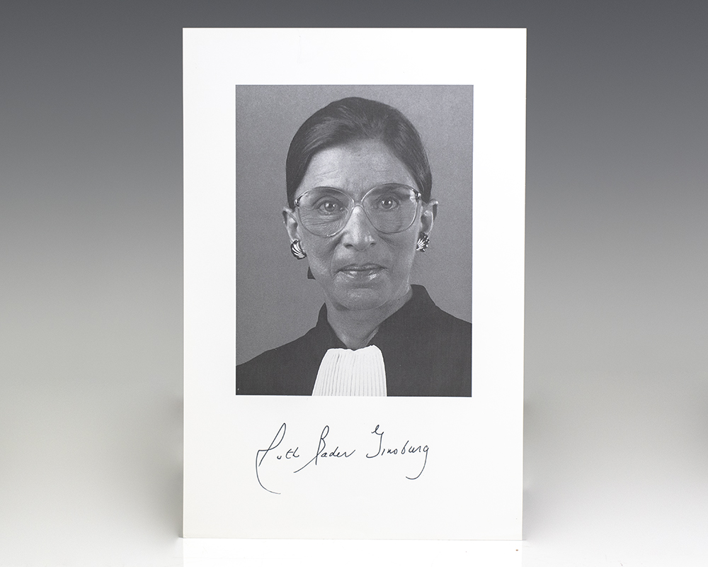 Ruth Bader Ginsburg Signed Photograph.
