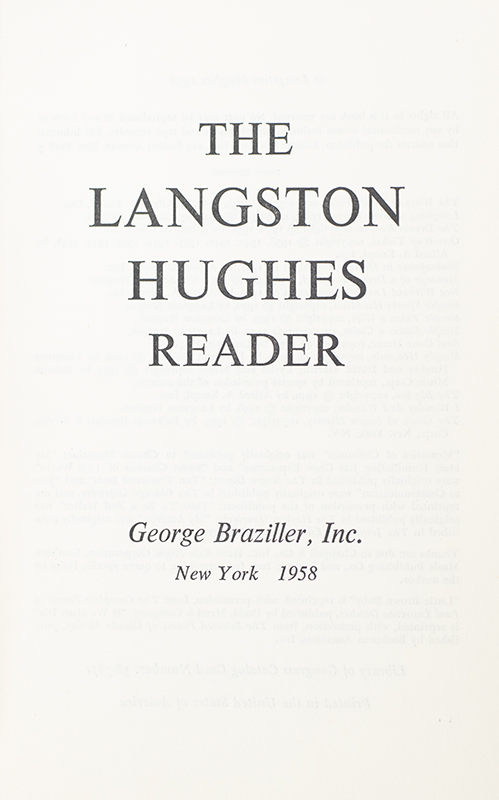 The Langston Hughes Reader. - Image 2