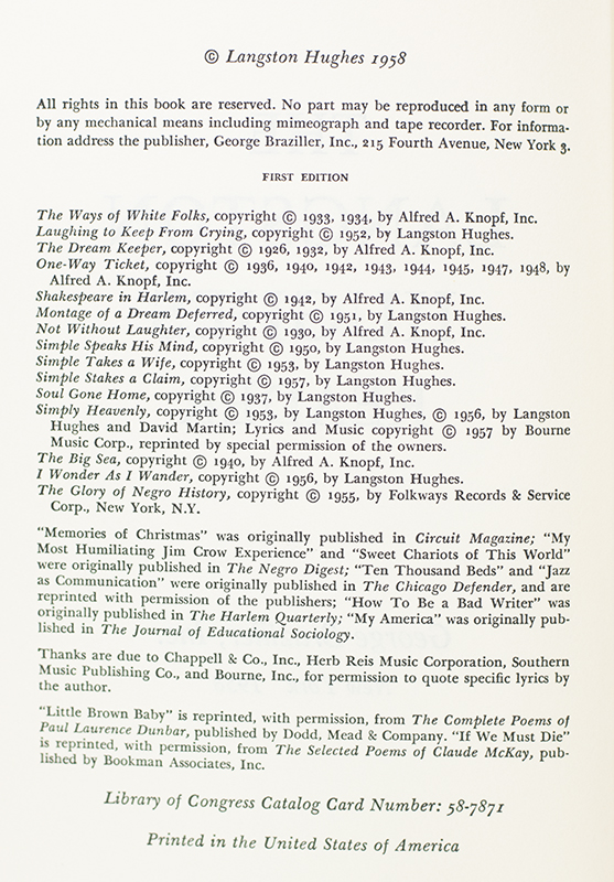 The Langston Hughes Reader. - Image 3