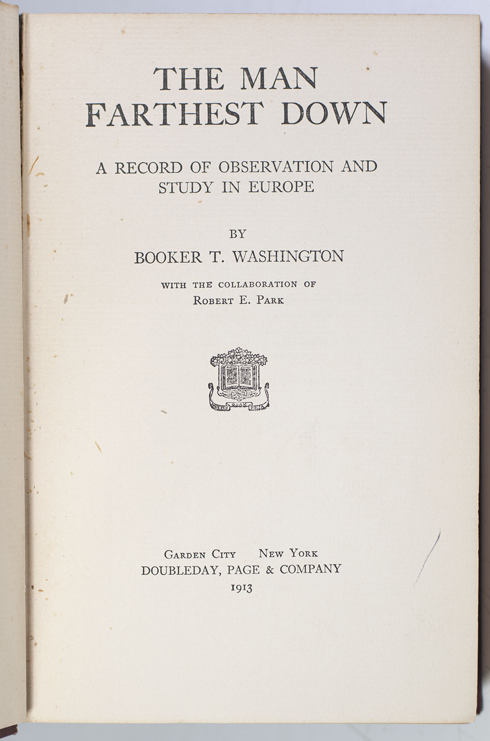 The Man Farthest Down: A Record of Observation and Study in Europe.