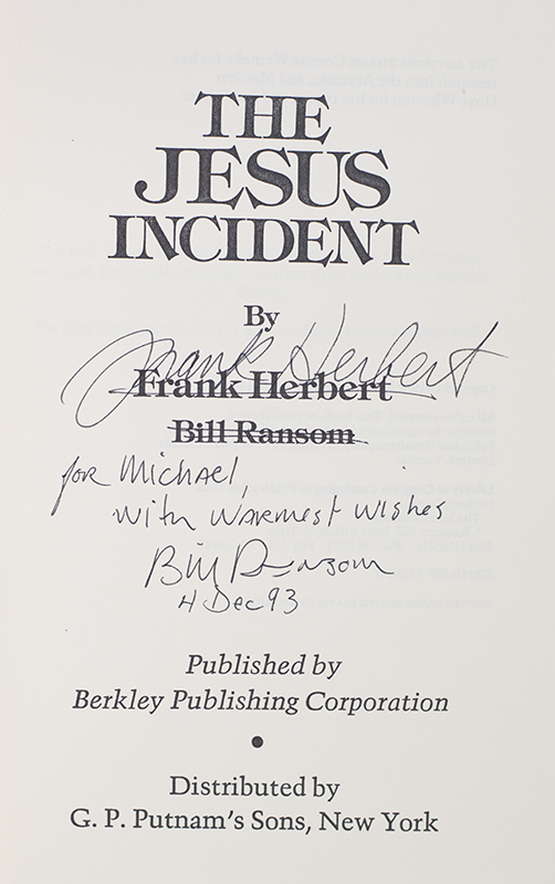 The Jesus Incident.