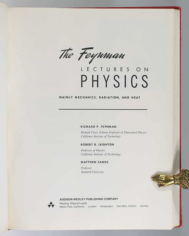The Feynman Lectures On Physics.