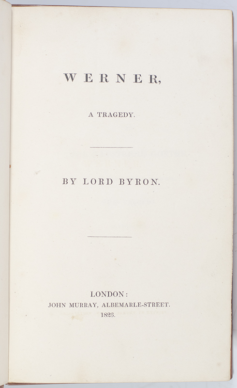 Werner. A Tragedy.