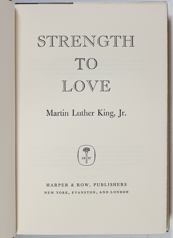 Strength to Love.