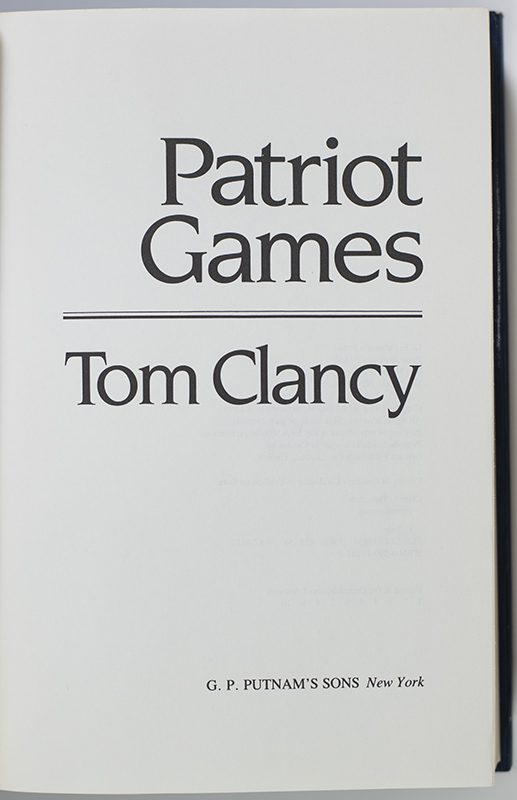 Patriot Games.