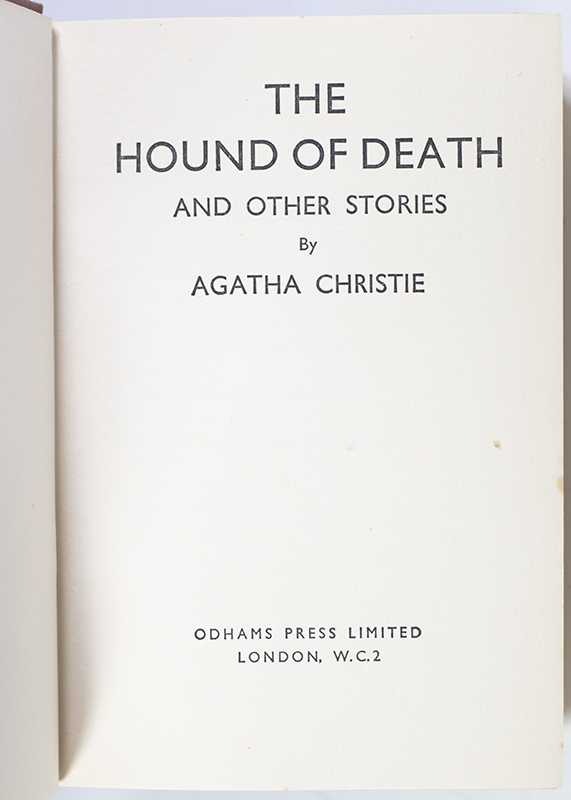 The Hound of Death and Other Stories.