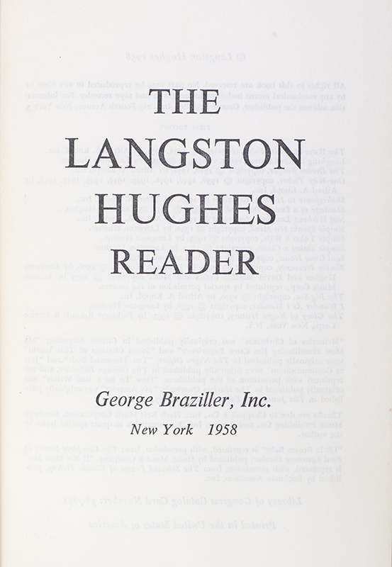The Langston Hughes Reader. - Image 6