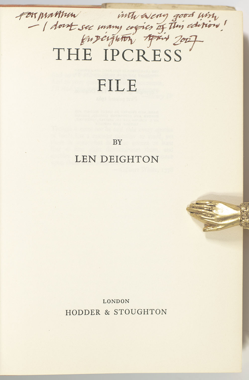 The Ipcress File.