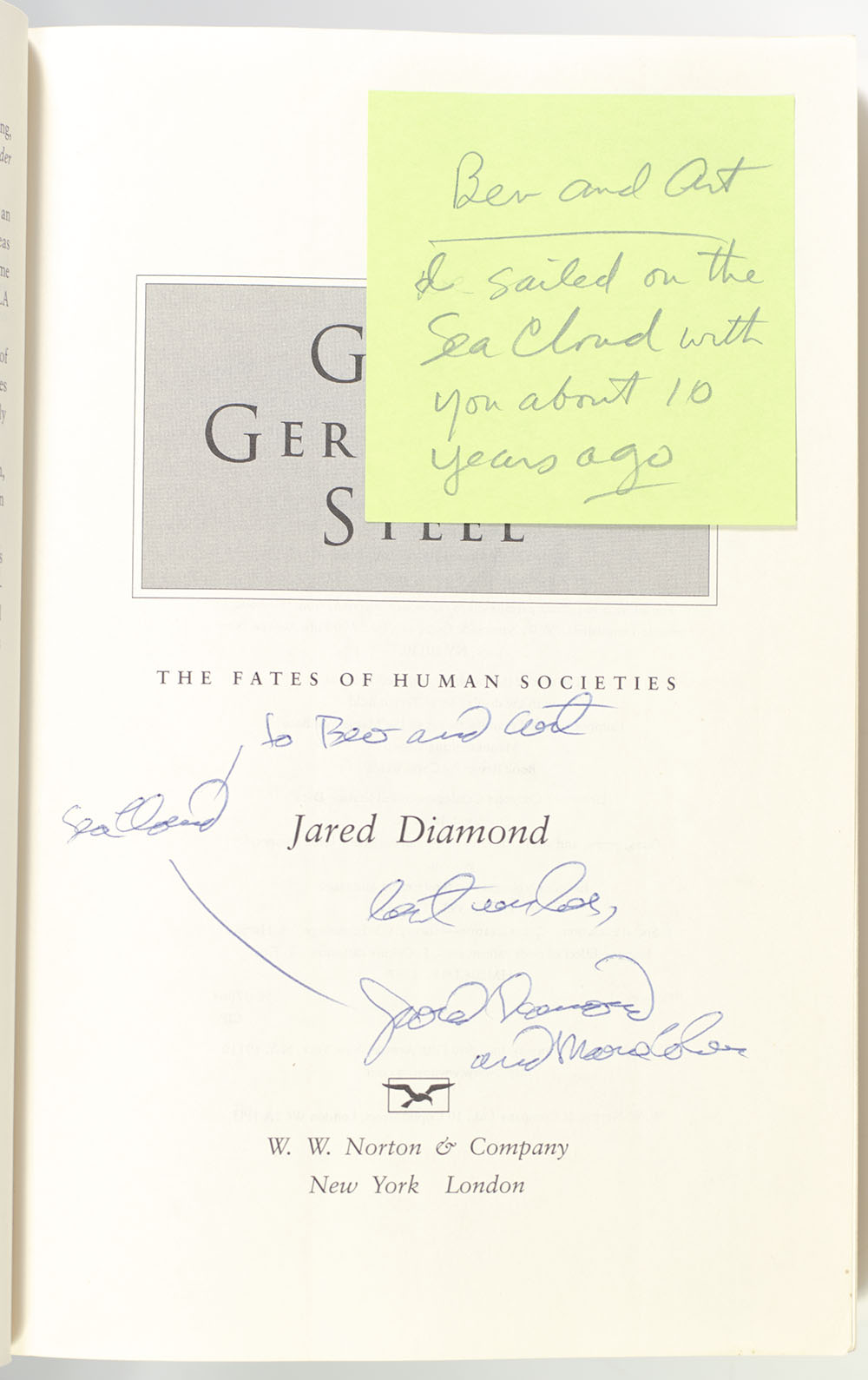 Guns, Germs, and Steel: The Fates of Human Societies.