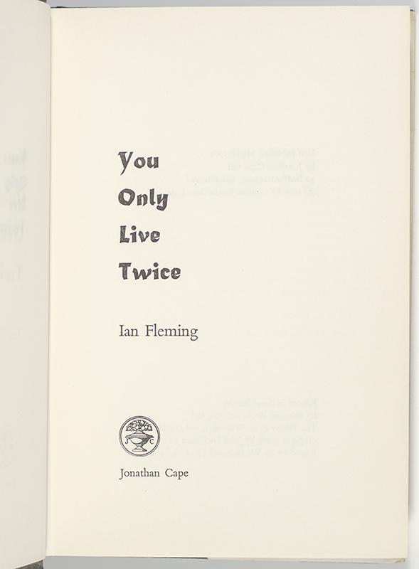 You Only Live Twice.