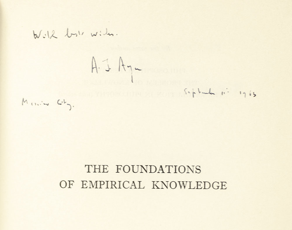 The Foundations of Empirical Knowledge.
