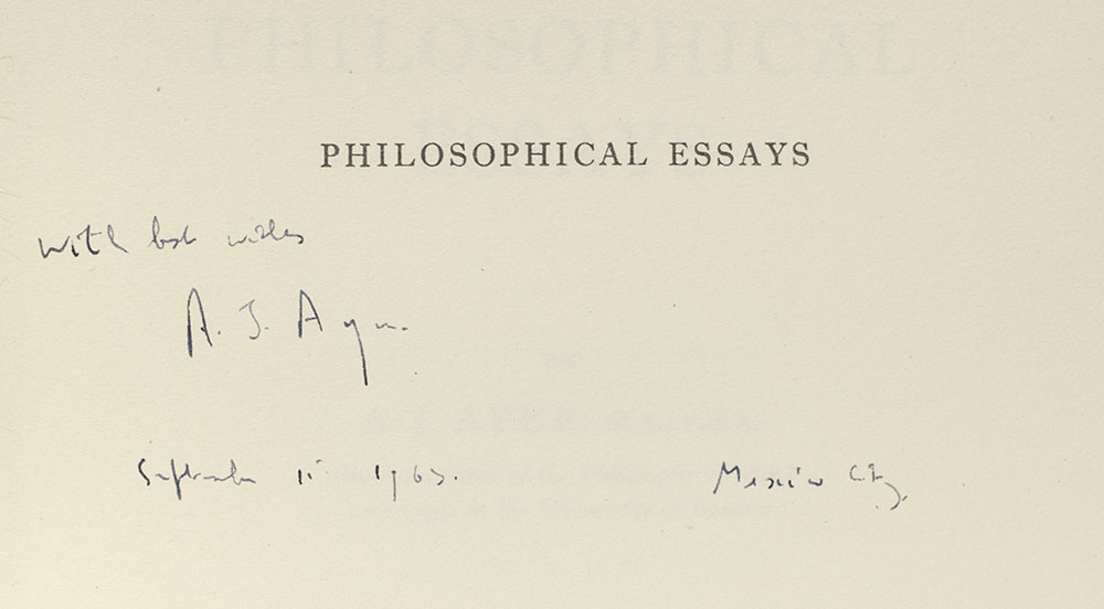 Philosophical Essays.