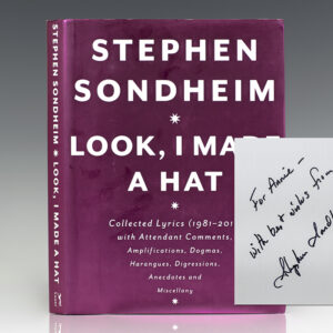 The Collected Lyrics of Stephen Sondheim. Look, I Made a Hat.