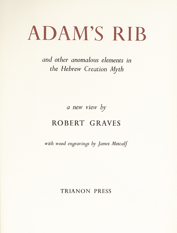 Adam's Rib.