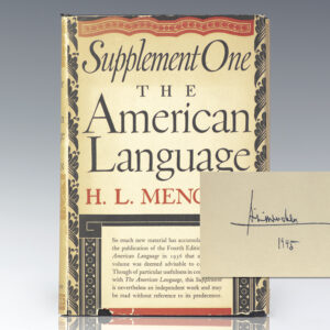 The American Language: Supplement One.