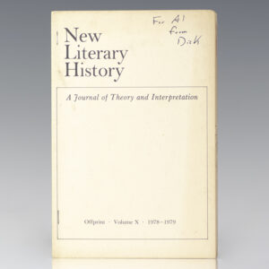 Philosophy as a Kind of Writing: An Essay on Derrida in New Literary History Vol. X.