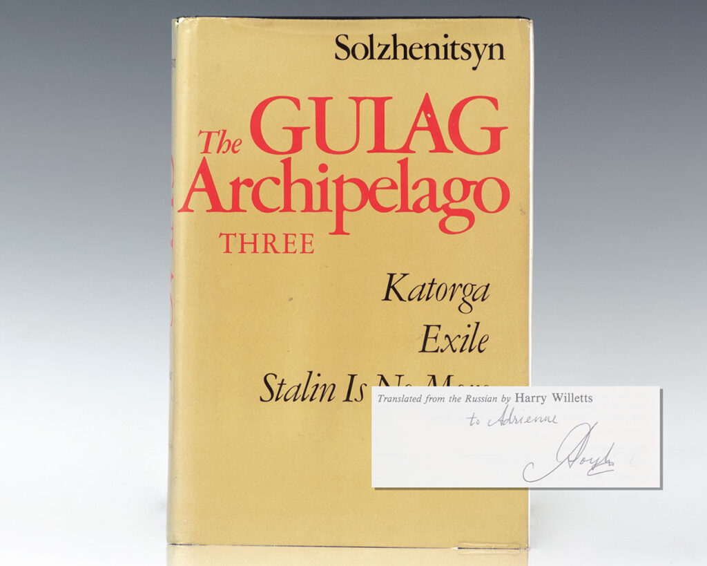 The Gulag Archipelago, 1918-1956: An Experiment in Literary Investigation Three, V-VII.