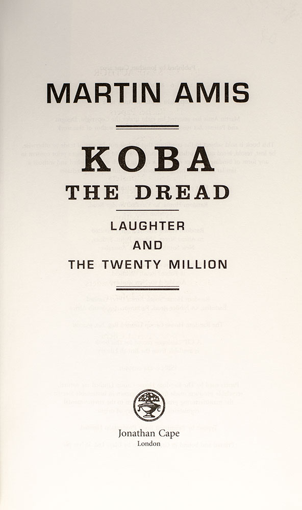 Martin Amis First Edition Collection. - Image 3