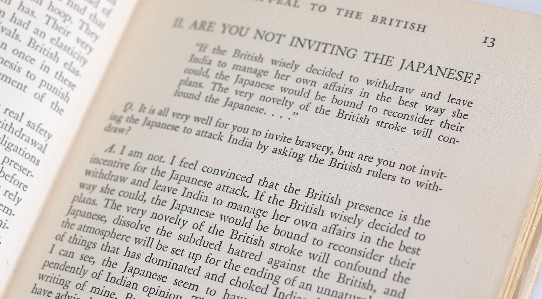 My Appeal to the British.