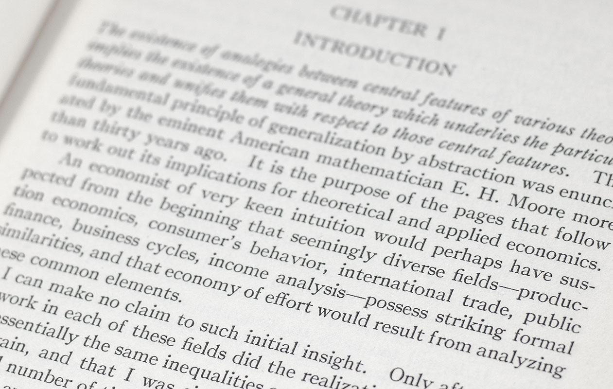 Foundations of Economic Analysis.
