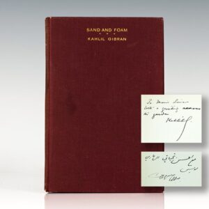 Sand and Foam Kahlil Gibran First Edition Signed
