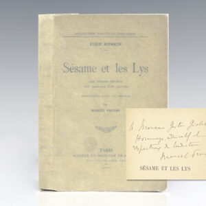 Sesame et les Lys: Des Trésors des Rois, des Gardins des Reines [Sesame and Lilies].