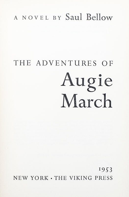 The Adventures of Augie March. - Image 2