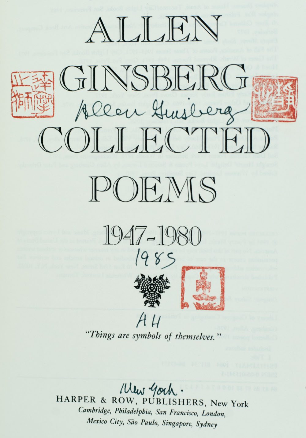 Collected Poems 1947-1980. - Image 2