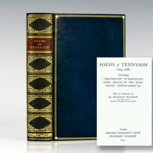 Poems of Tennyson, 1829-1868: Including The Princess, In Memoriam, Four, Idylls of the King, Maud, Enoch Arden, Etc.