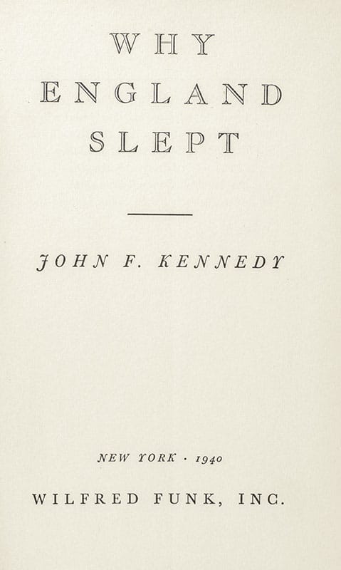 Why England Slept.