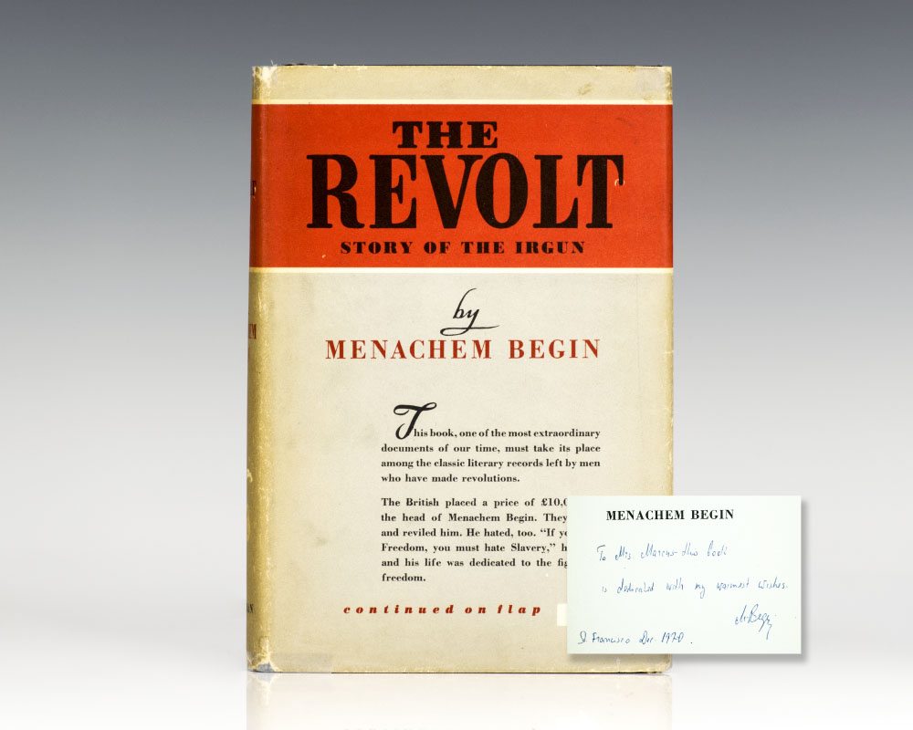 Revolt: The Story of the Irgun.