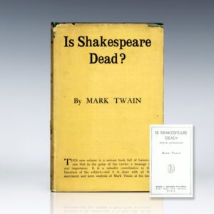 Is Shakespeare Dead?