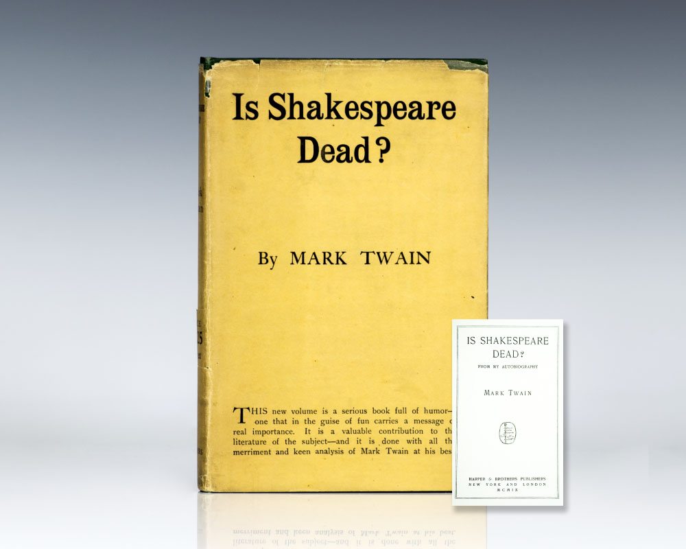 Is Shakespeare Dead?